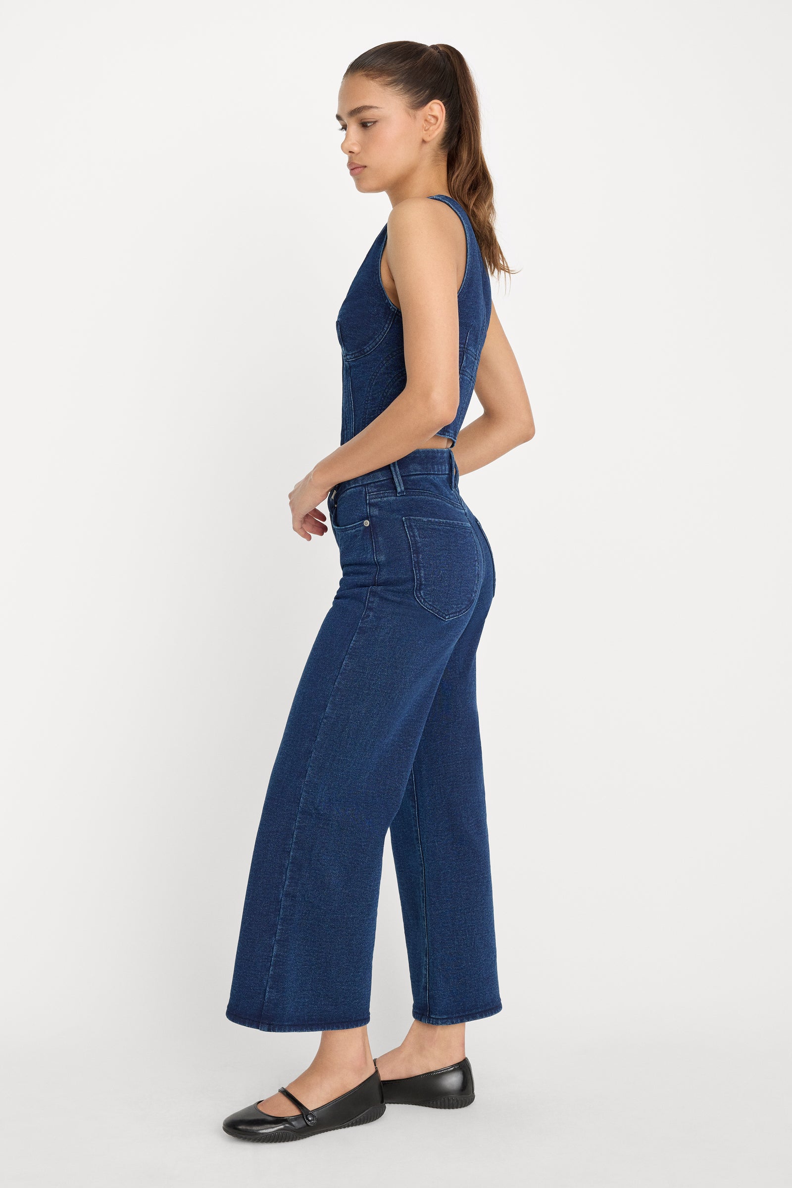 JEANIUS CROP PALAZZO | INDIGO377