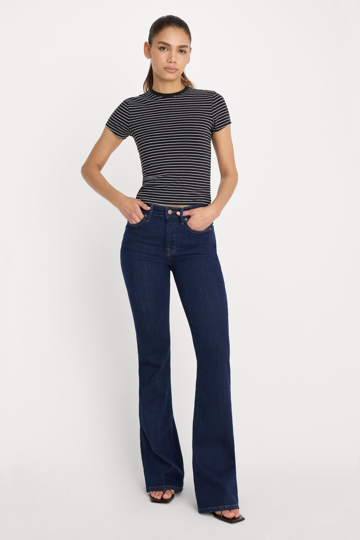 GOOD LEGS FLARE JEANS | INDIGO1153