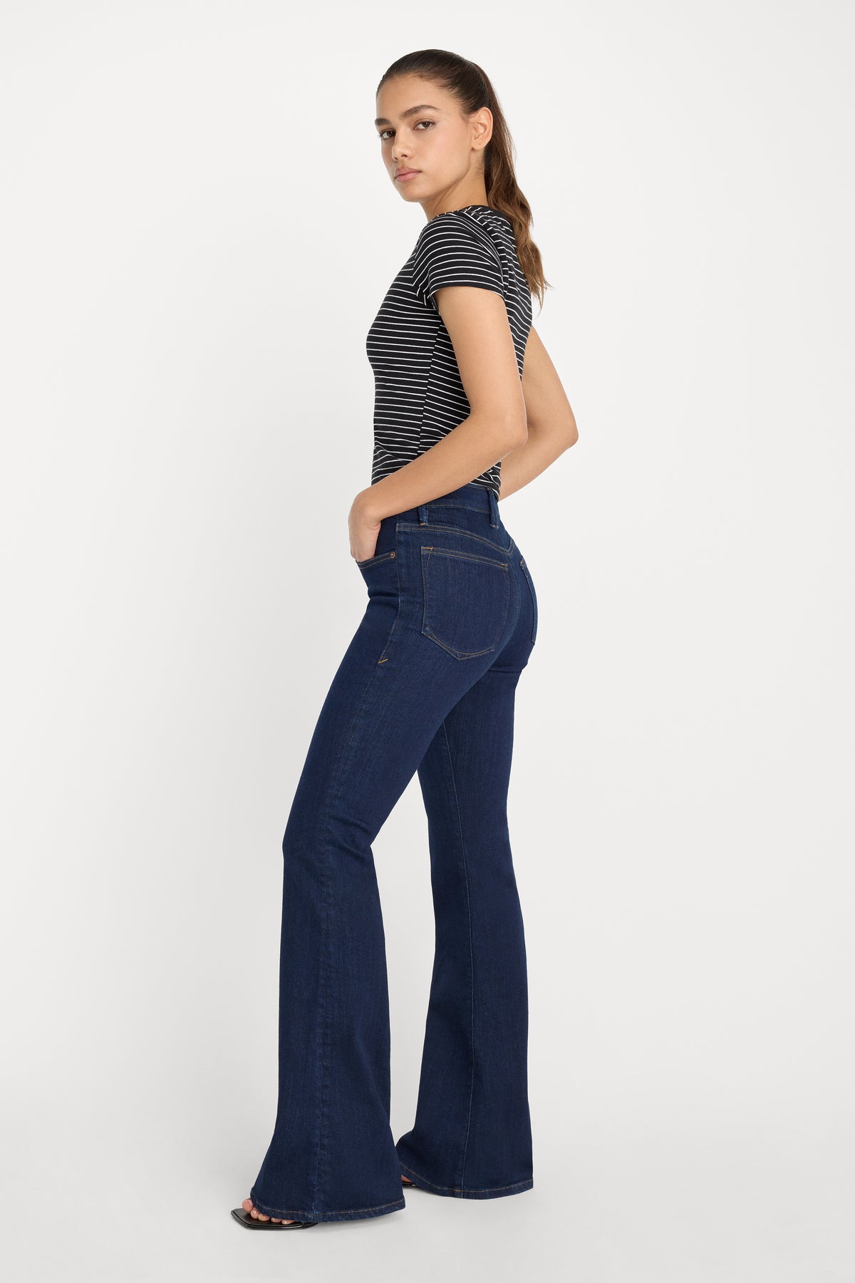 GOOD LEGS FLARE JEANS | INDIGO1153