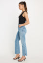 SOFT TECH GOOD LEGS CROP MINI BOOT JEANS | INDIGO1214-3 | GOOD AMERICAN | MODEL