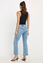 SOFT TECH GOOD LEGS CROP MINI BOOT JEANS | INDIGO1214-5 | GOOD AMERICAN | MODEL
