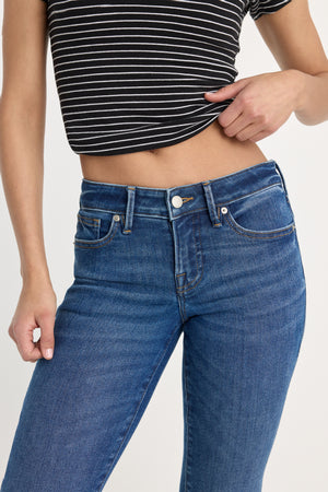 GOOD LOW RISE BOOTCUT JEANS | INDIGO1218