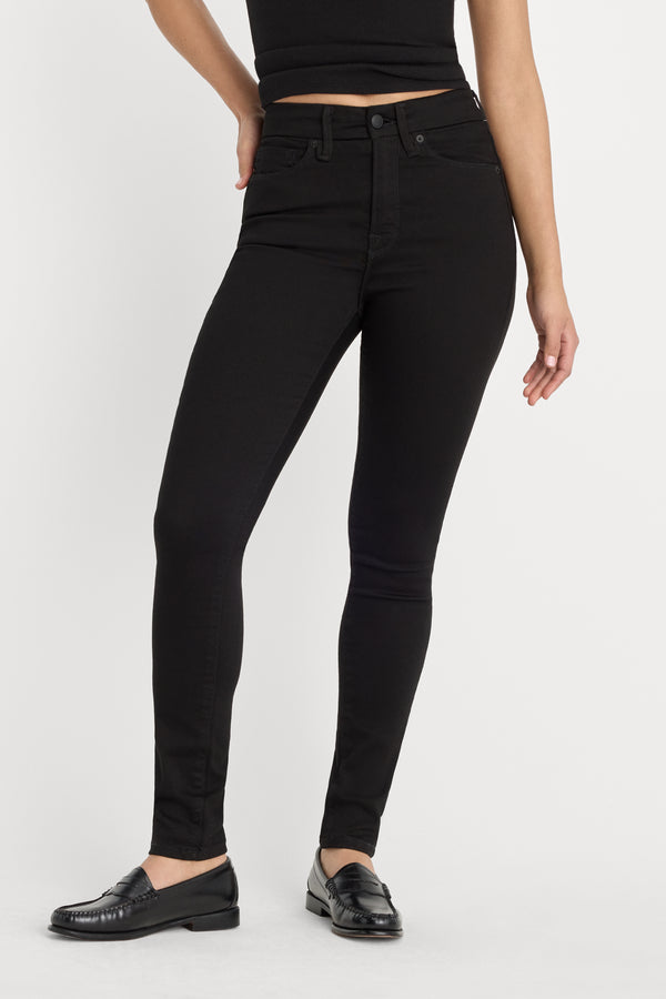 NEVER FADE GOOD LEGS SKINNY JEANS | BLACK