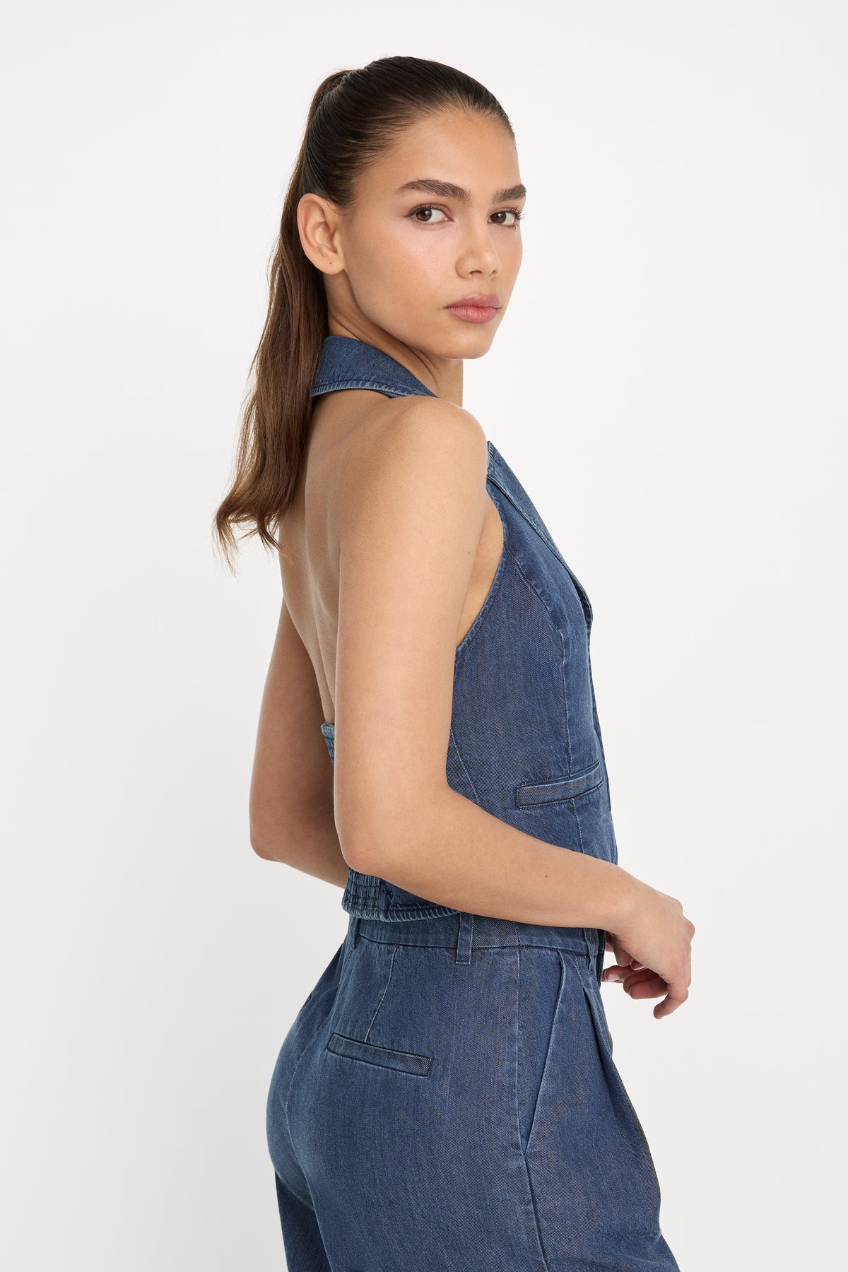 HALTER VEST | INDIGO1187