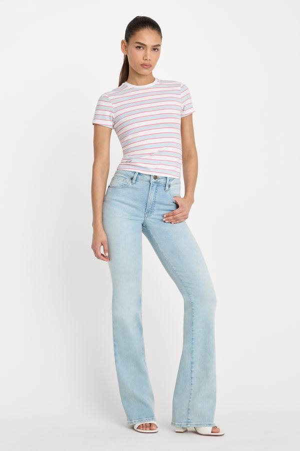 THE BABY TEE | SKY STRIPE