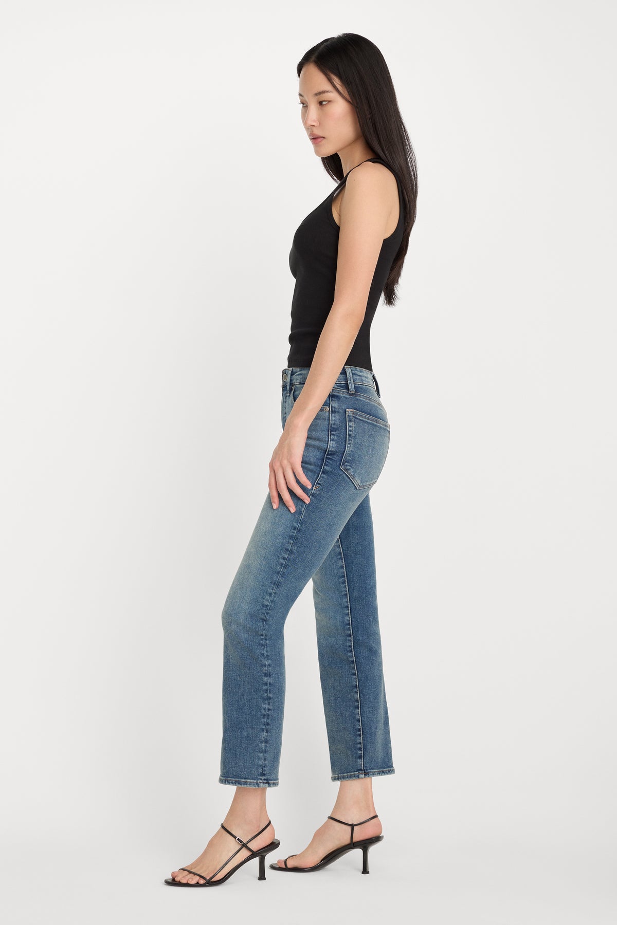 COMPRESSION GOOD LEGS STRAIGHT JEANS | INDIGO254