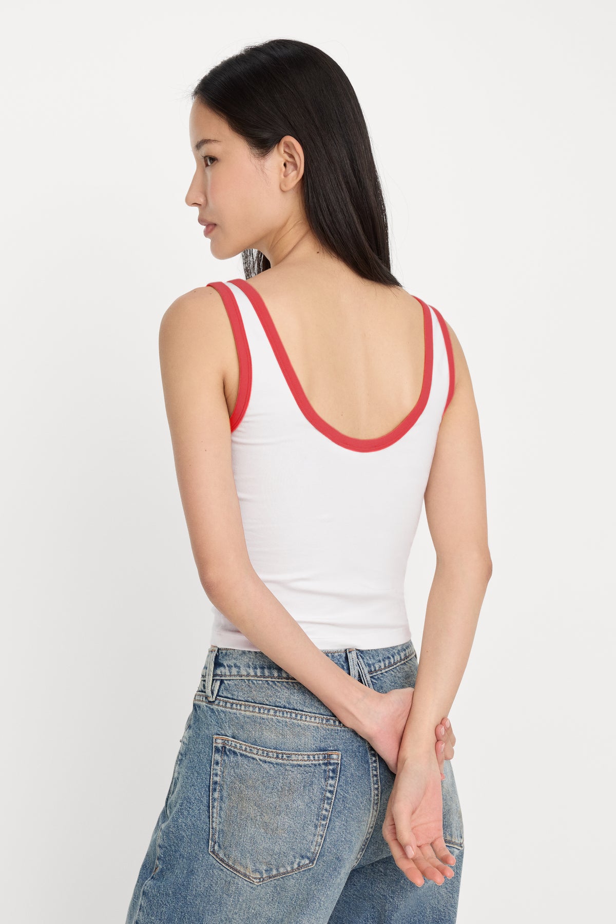SUPER STRETCH RINGER TANK | FLAMING HOT