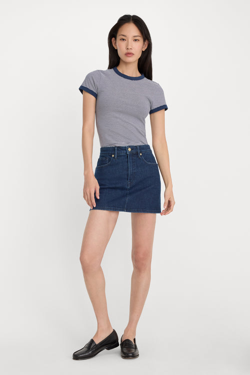 GOOD 90S MINI SKIRT | INDIGO1169