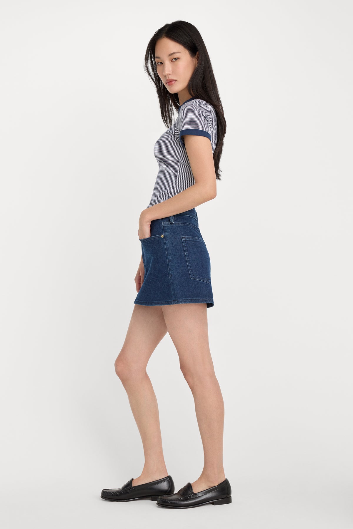 GOOD 90S MINI SKIRT | INDIGO1169