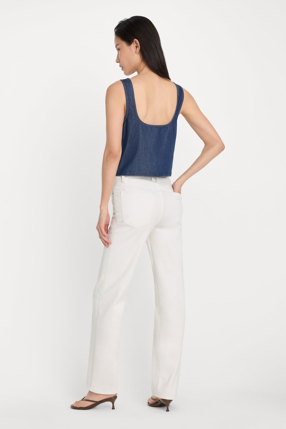 GOOD TRUE STRAIGHT JEANS | WHITE001