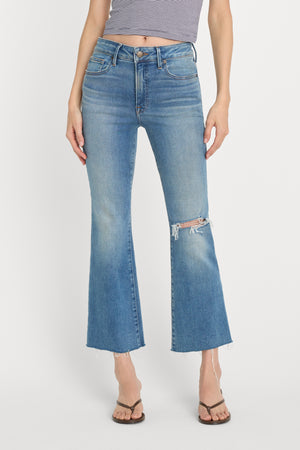 SOFT TECH GOOD LEGS CROP MINI BOOT JEANS | INDIGO1210