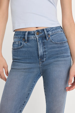 SOFT TECH GOOD LEGS FLARE JEANS | INDIGO1211