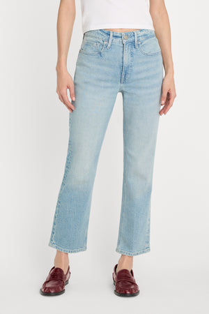 GOOD ICON STRAIGHT ANKLE JEANS | INDIGO1137