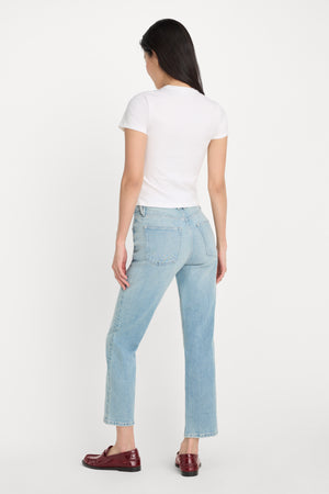 GOOD ICON STRAIGHT ANKLE JEANS | INDIGO1137