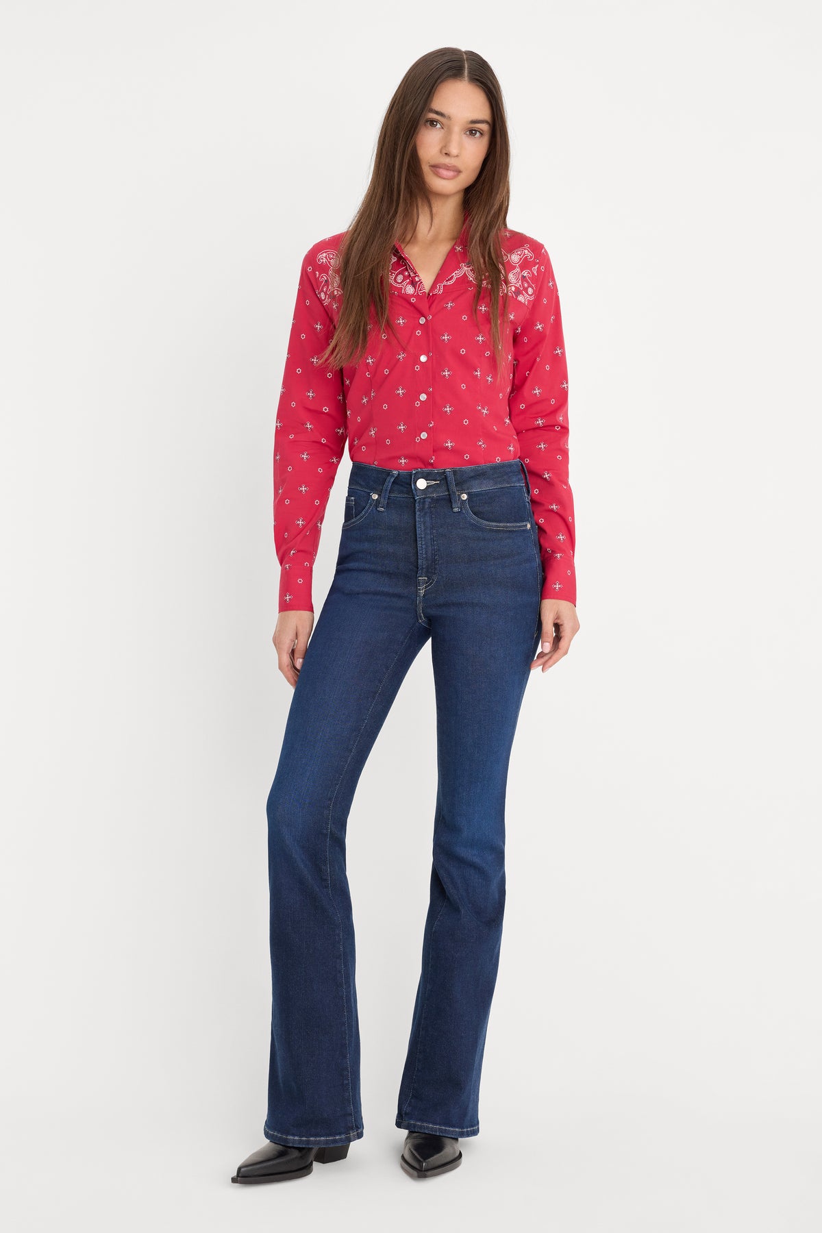 DOLLY JOLEANS GOOD LEGS FLARE JEANS | INDIGO1193