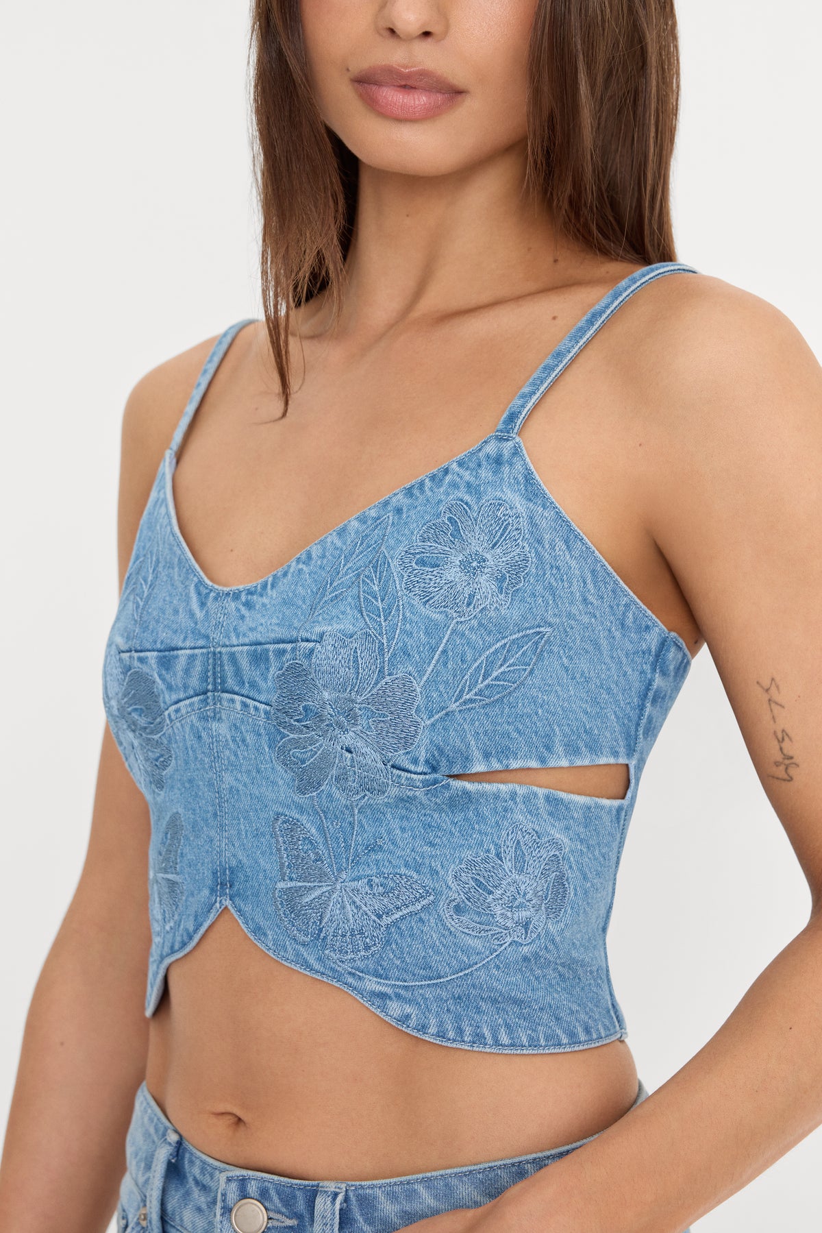 DOLLY BUTTERFLY TOP | INDIGO1201
