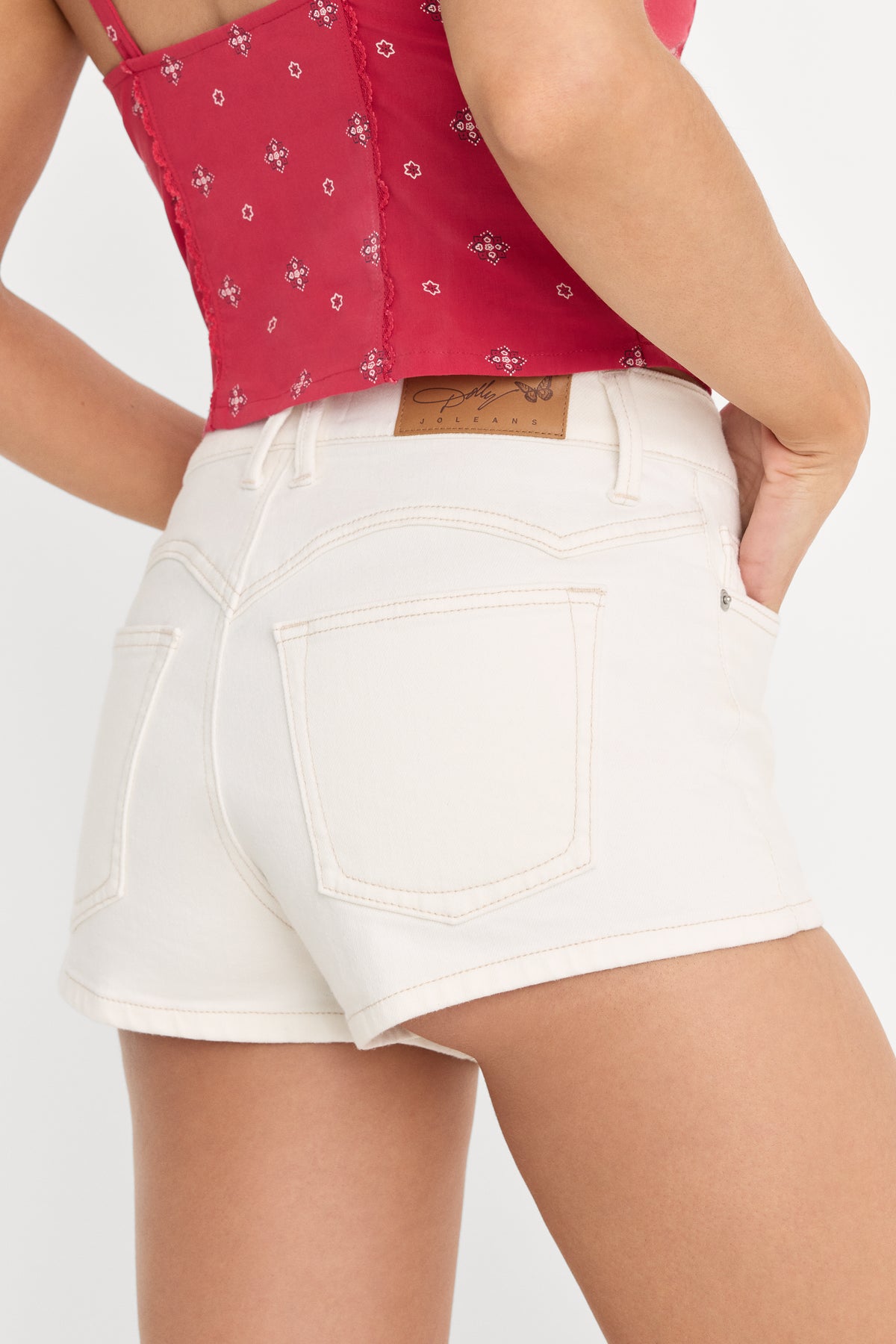 DOLLY GOOD GIRLFRIEND CHEEKY SHORTS | VINTAGE WHITE