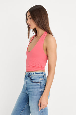 THE HALTER TANK | CORAL BLOSSOM