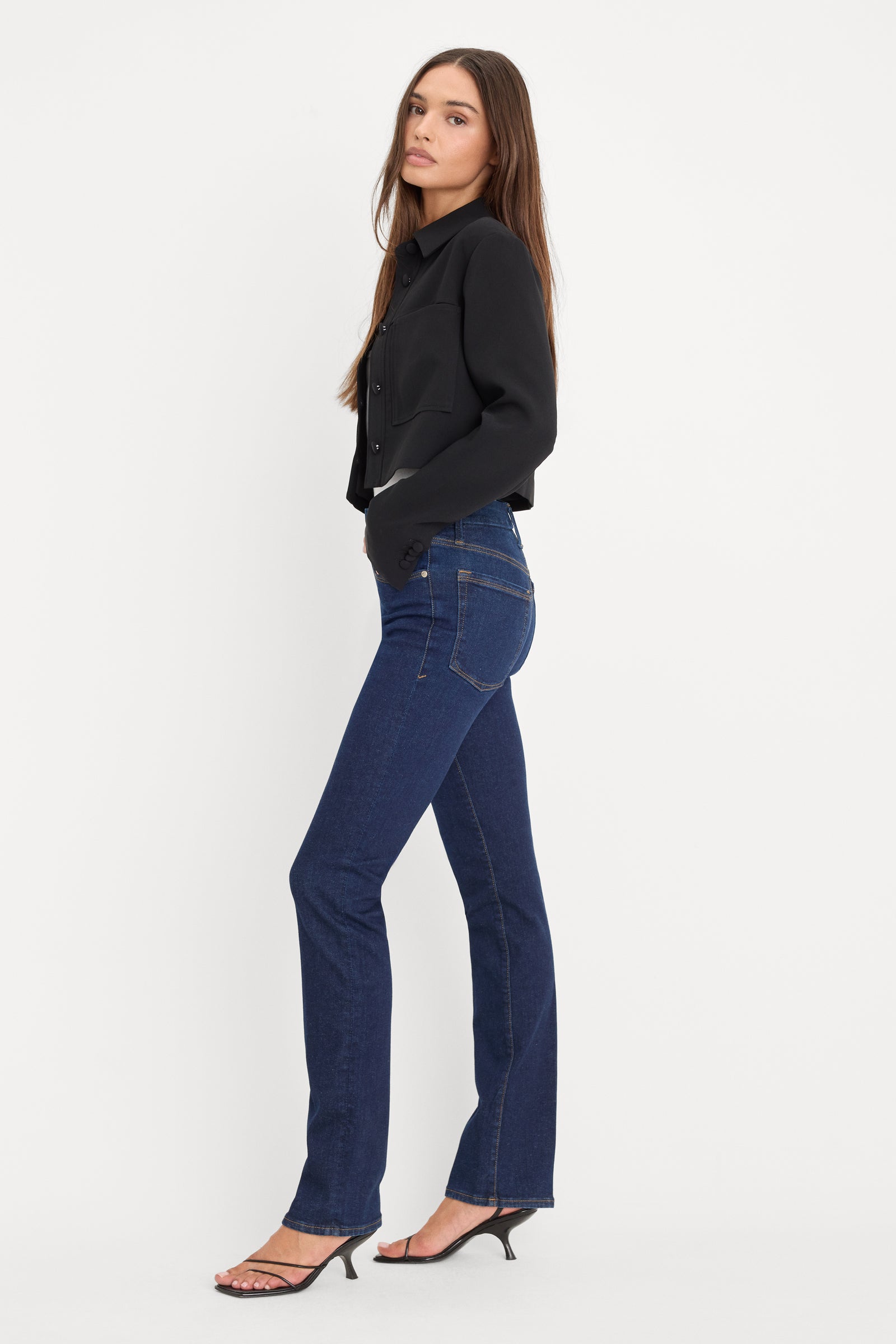 GOOD LEGS STRAIGHT JEANS LONG | DEEPBLUE04