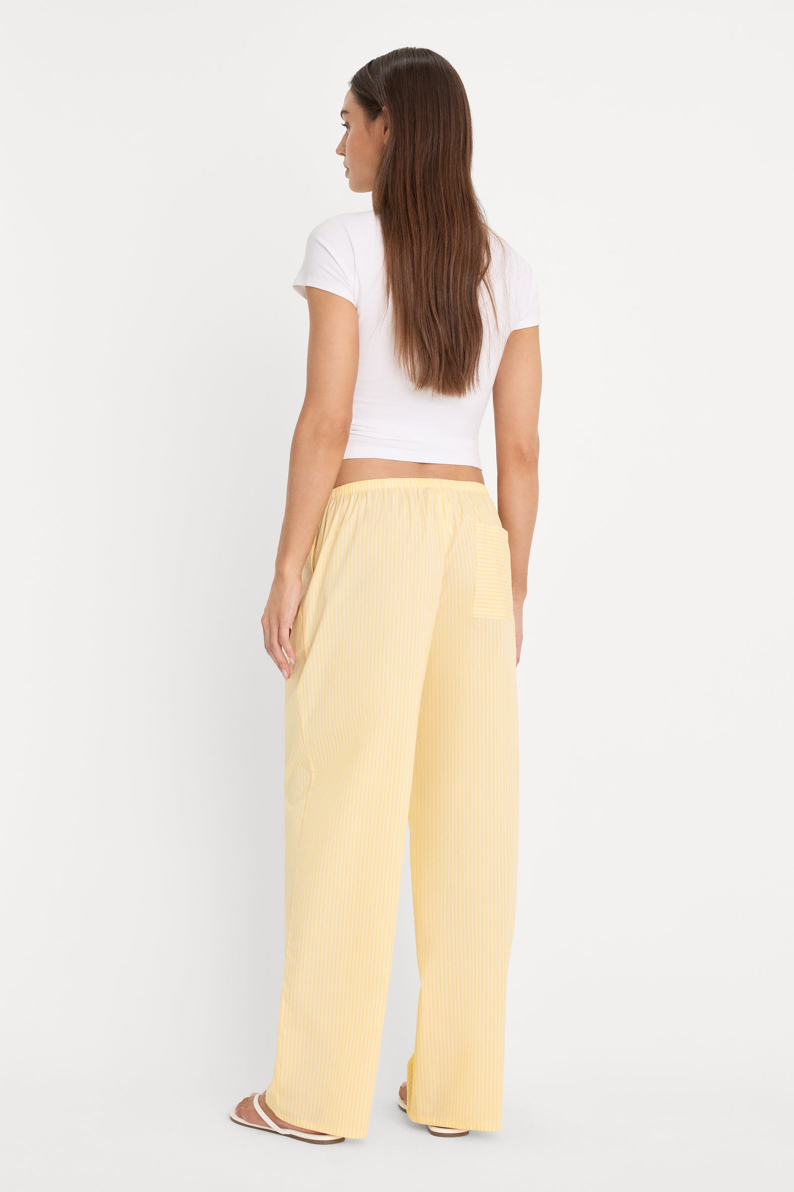 POPLIN PULL ON PANTS | BUTTERBEAM STRIPE