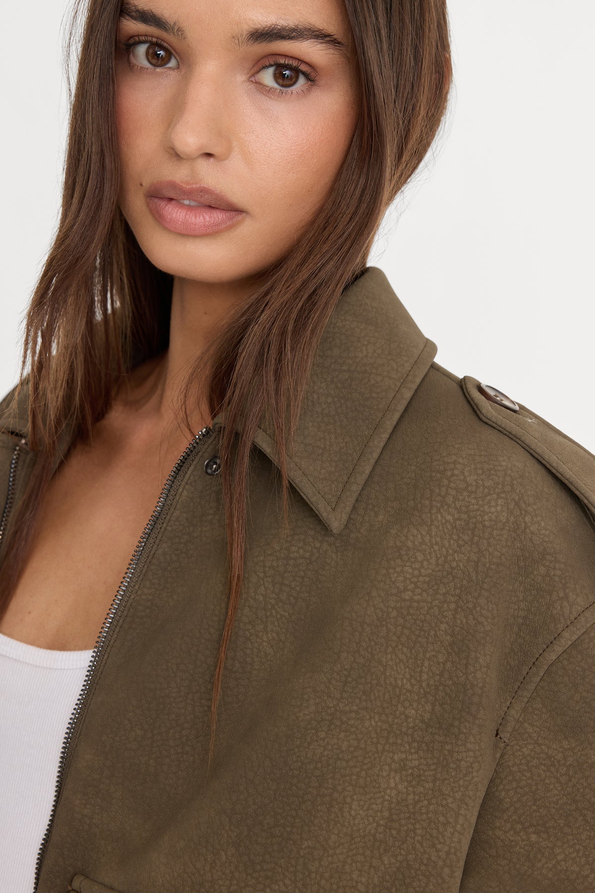 THE BETTER THAN LEATHER BOMBER | STONE