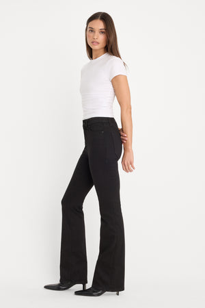 NEVER FADES GOOD CLASSIC SLIM BOOTCUT JEANS | BLACK