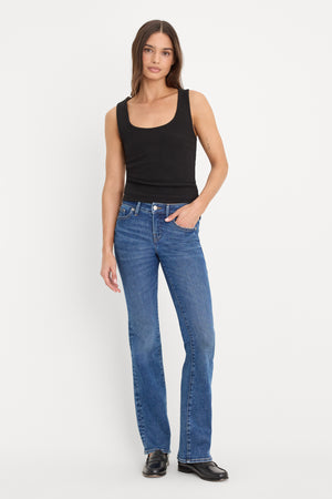 MICRO RIB TANK TOP | BLACK001