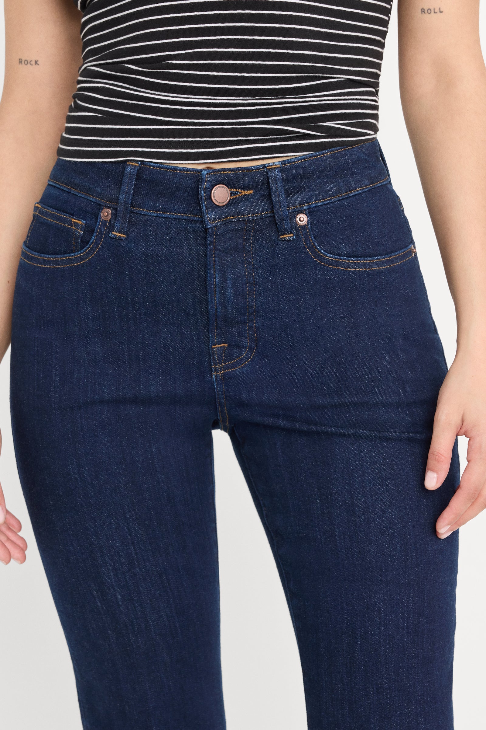 GOOD PETITE FLARE JEANS | INDIGO1153