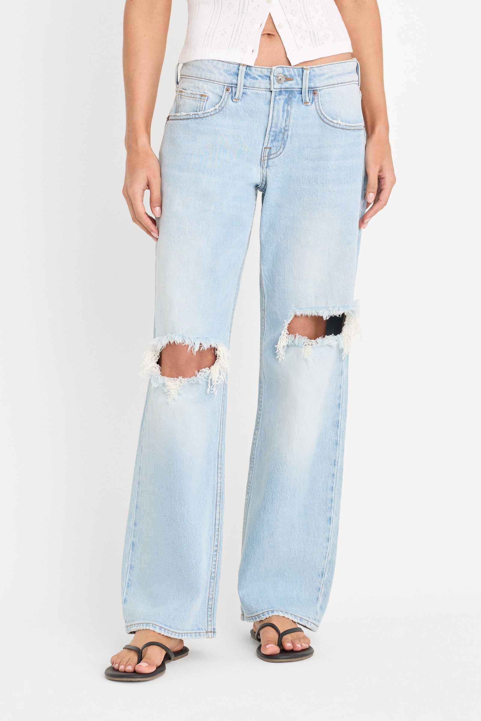 VINTAGE LOW LOOSE JEANS | INDIGO1249