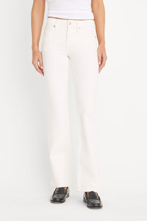 GOOD LOW RISE BOOTCUT JEANS| WHITE001