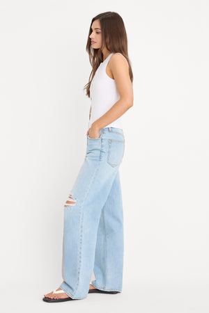 VINTAGE WIDE JEANS | INDIGO1298