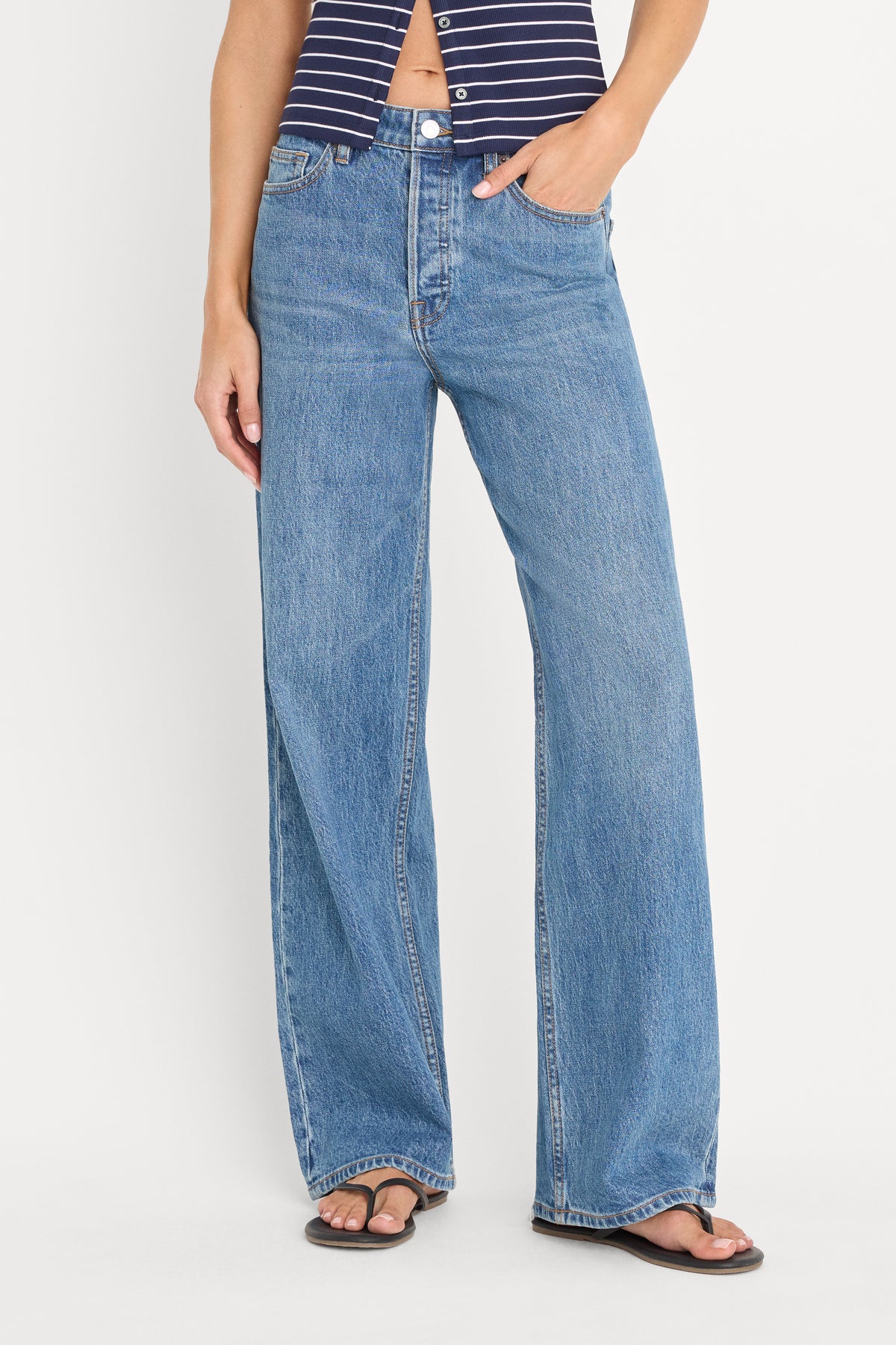VINTAGE WIDE JEANS | INDIGO1237