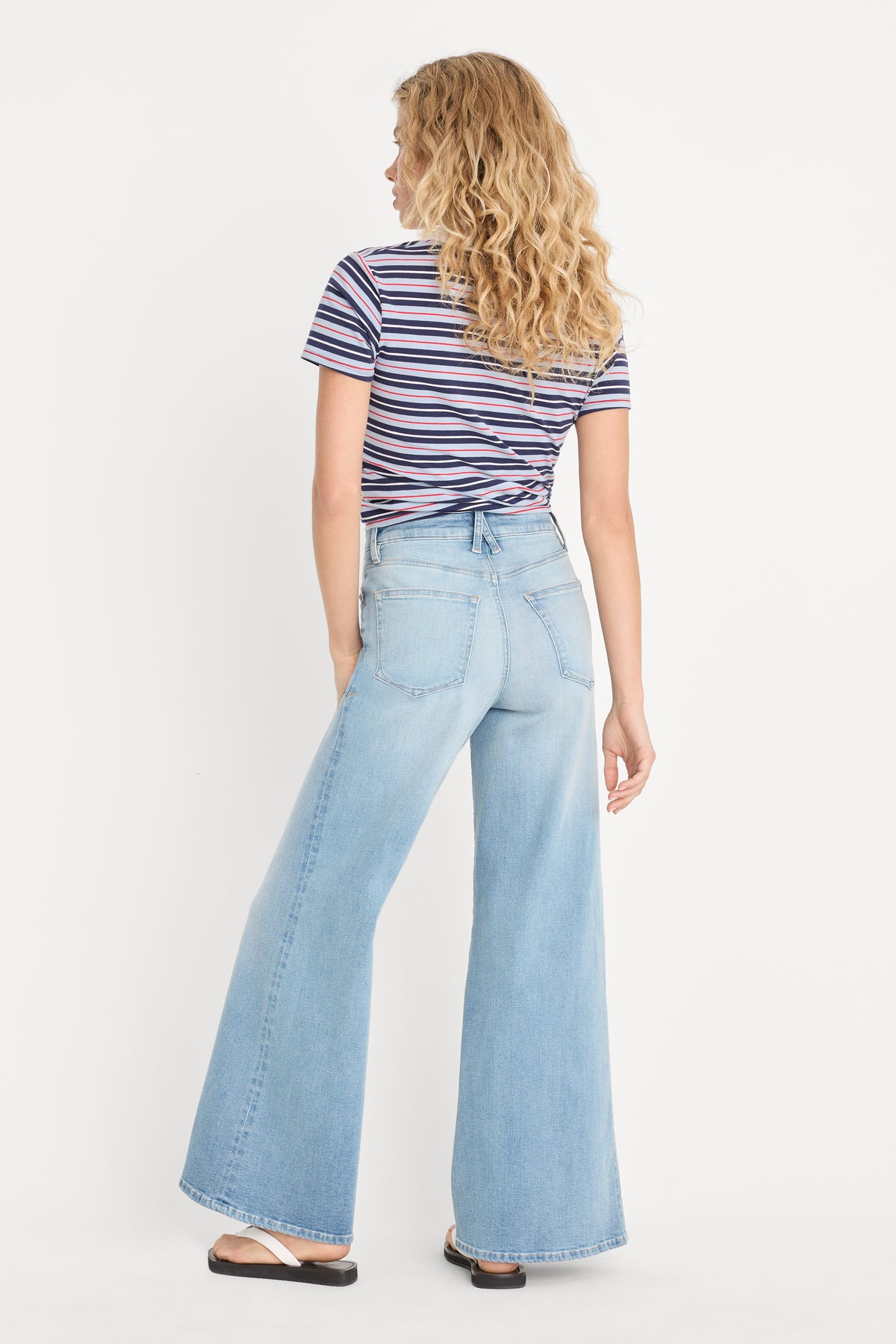 GOOD WAIST PALAZZO ANKLE JEANS | INDIGO1247