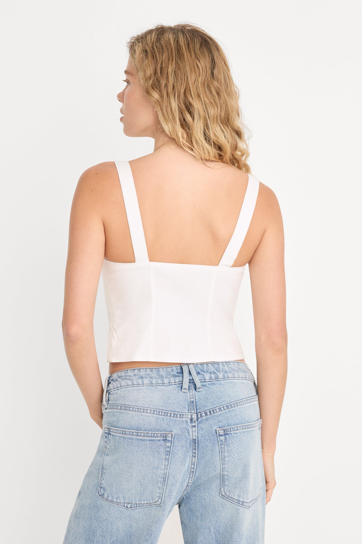 THE LINEN CORSET | CHALK