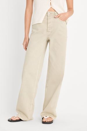 VINTAGE WIDE JEANS | SAND DUNE
