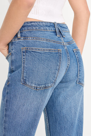 VINTAGE LOW RELAXED FLARE JEANS | INDIGO1287