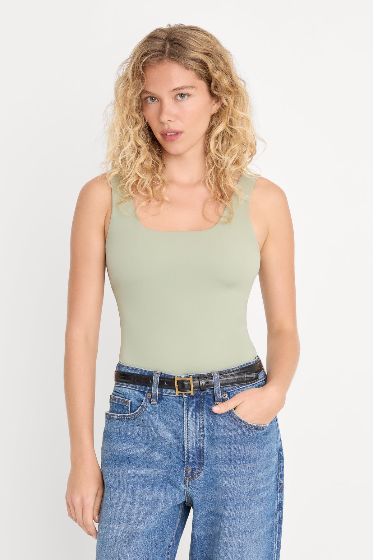 THE WEIGHTLESS SCULPTING MODERN TANK BODYSUIT | MOSSWELL