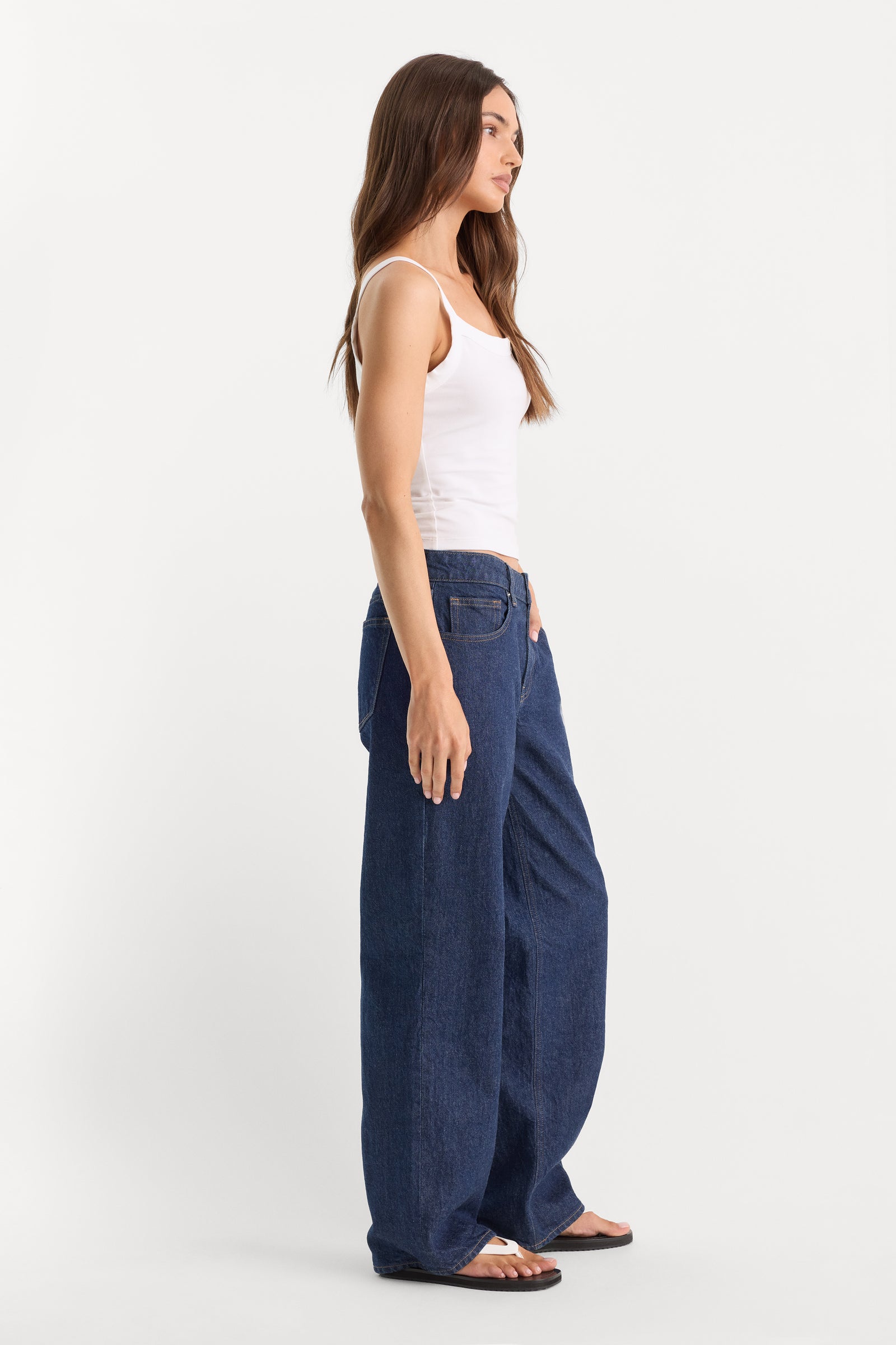 LOW RELAXED STRAIGHT JEANS | RINSE