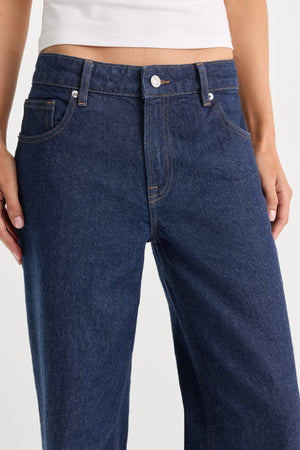 LOW RELAXED STRAIGHT JEANS | RINSE