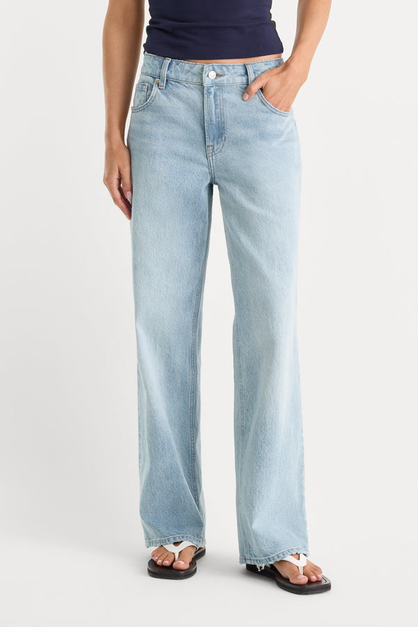 LOW RELAXED STRAIGHT JEANS | INDIGO1220