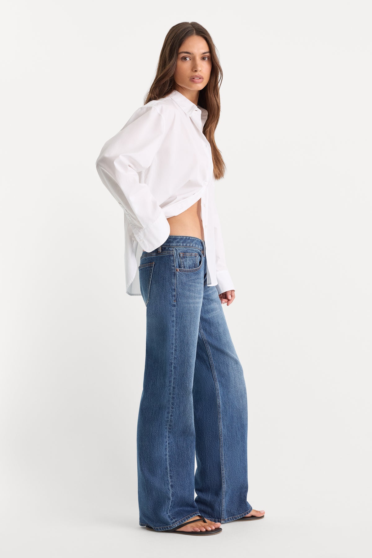 VINTAGE LOW LOOSE JEANS | INDIGO1291
