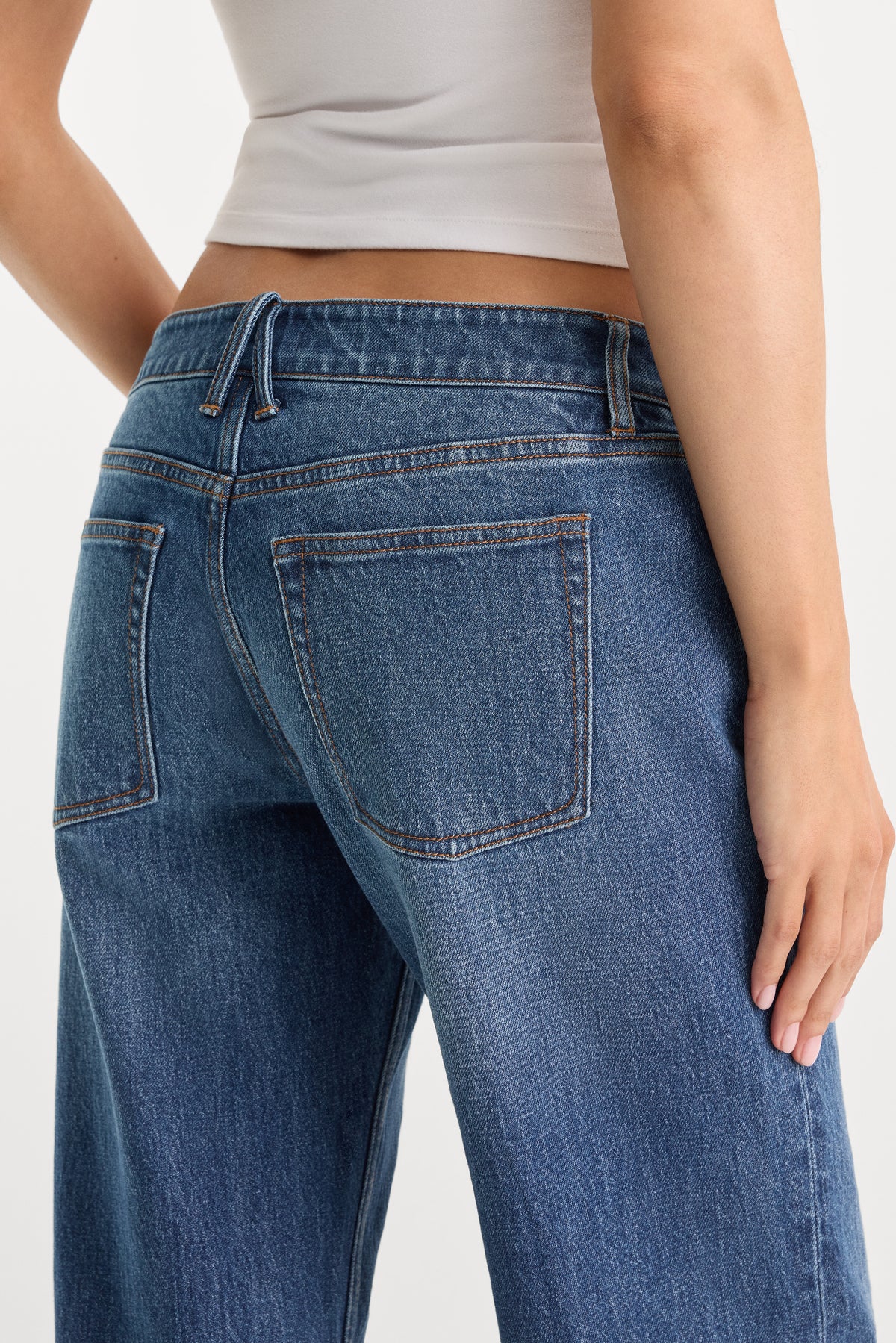 VINTAGE LOW LOOSE JEANS | INDIGO1291