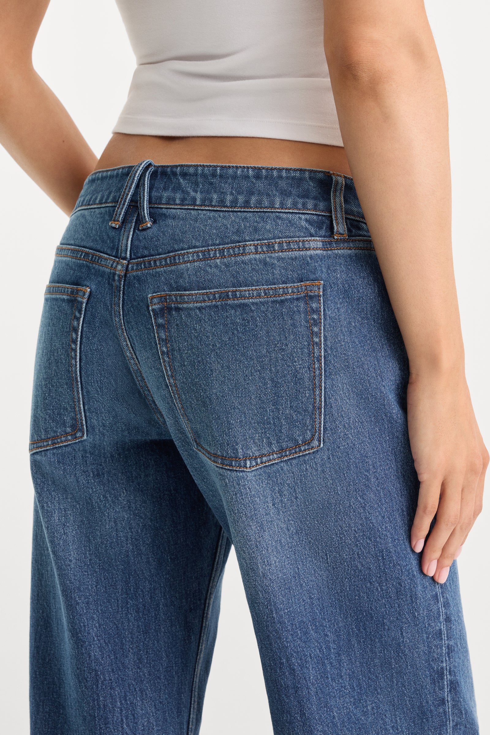 VINTAGE LOW LOOSE JEANS | INDIGO1291