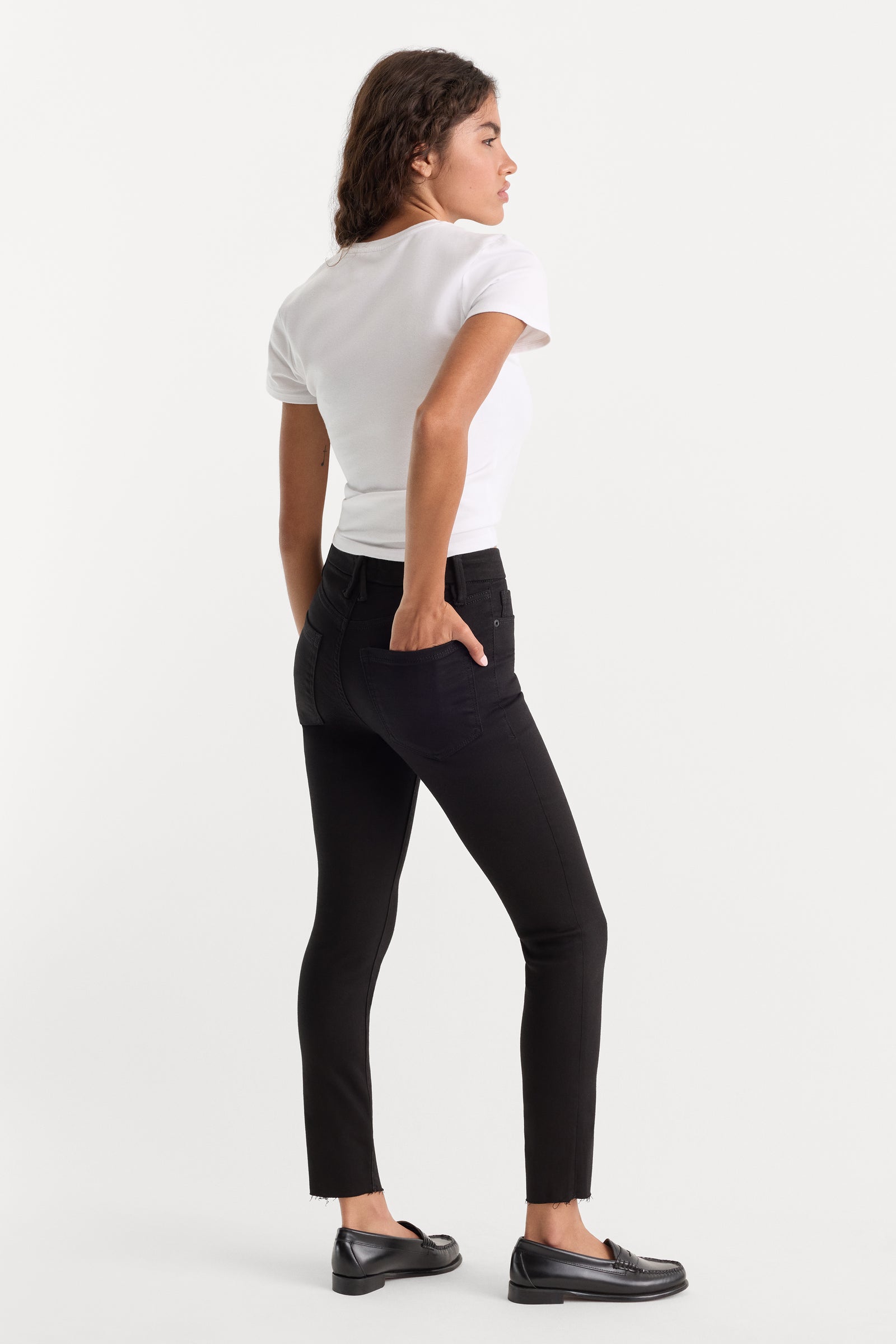 GOOD PETITE SKINNY NEVER FADE JEANS | BLACK001