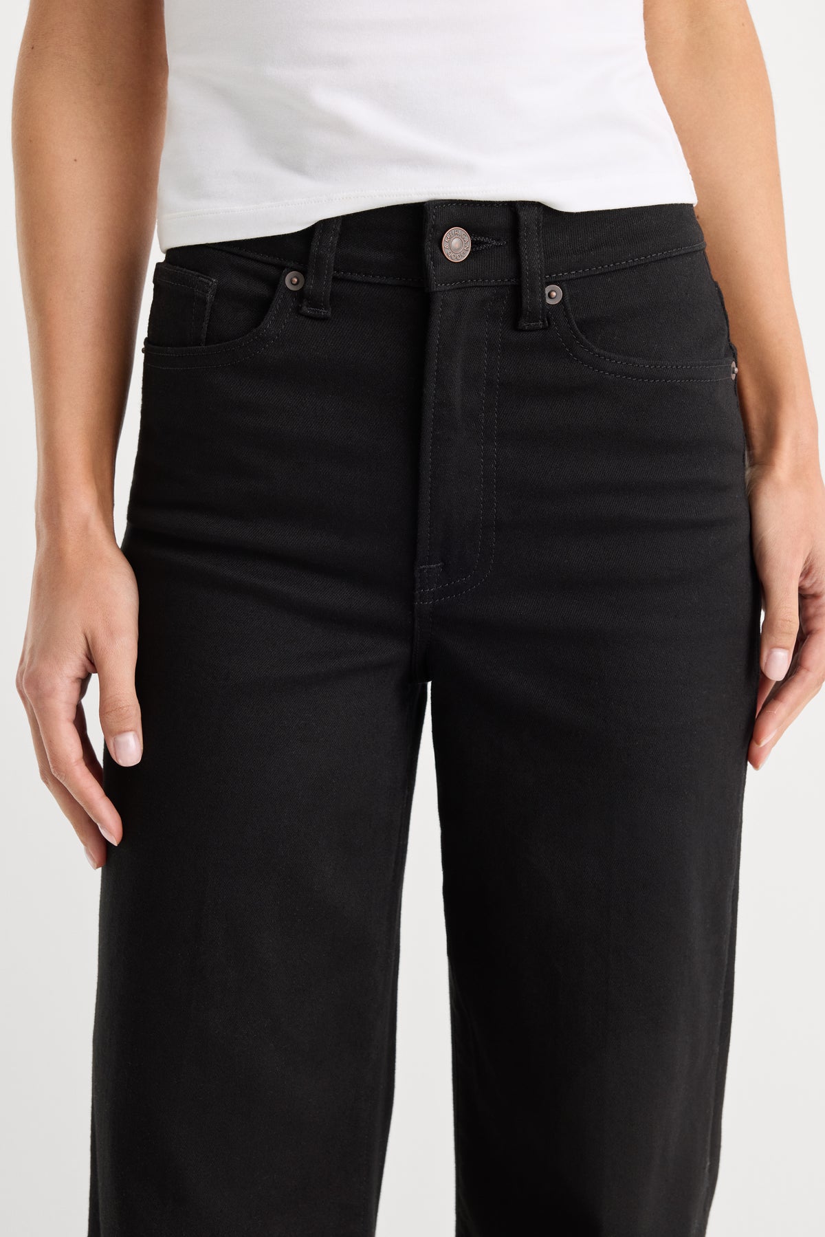 GOOD WAIST PALAZZO NEVER FADE JEANS | BLACK