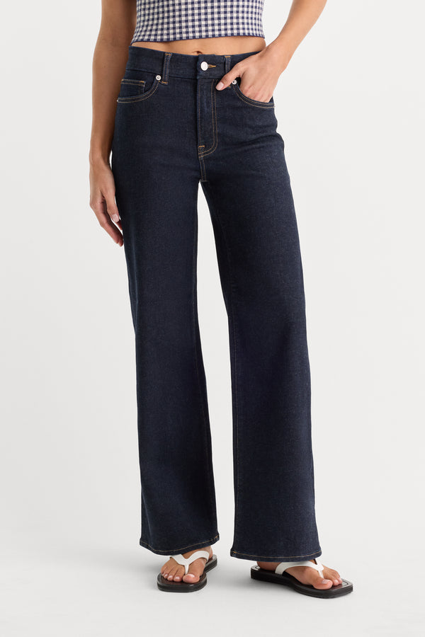 ALWAYS FITS SLIM PALAZZO JEANS | DENETHIC BLUE