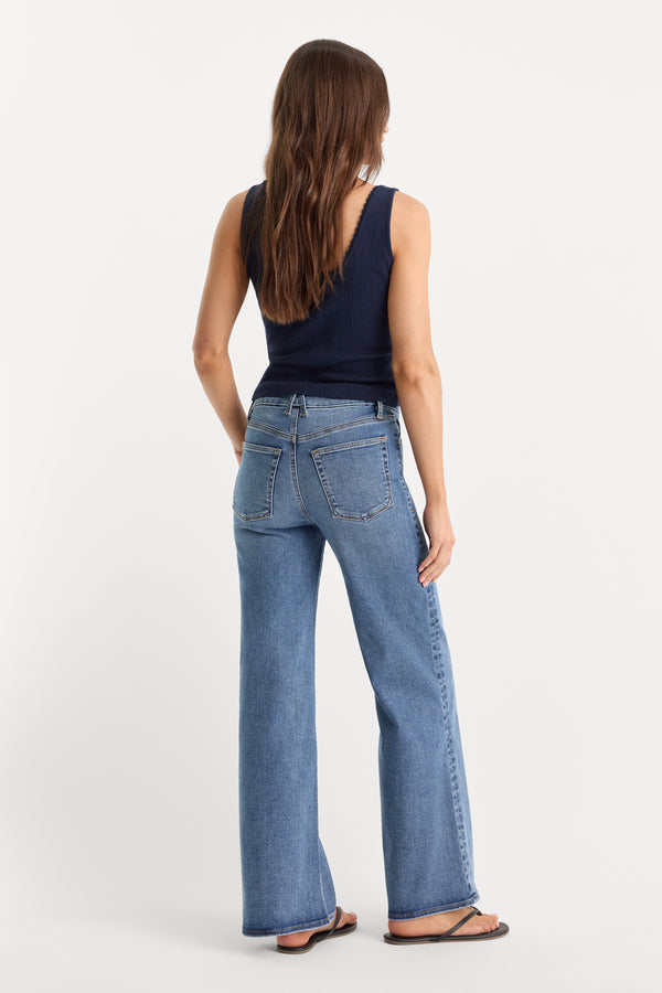 ALWAYS FITS SLIM PETITE PALAZZO JEANS | TAWNY