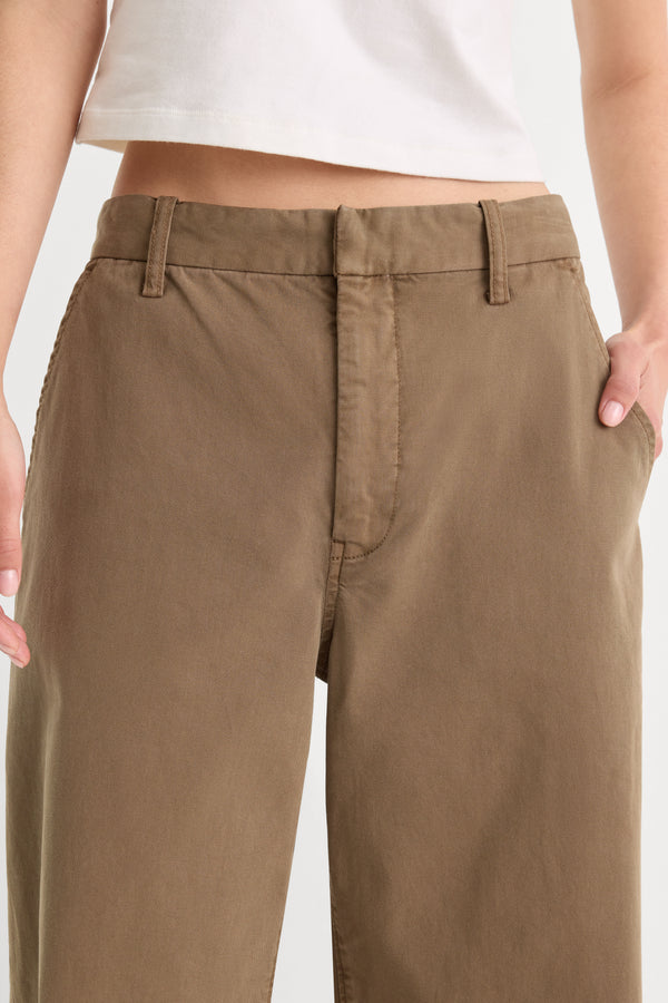 LOW SLUNG BAGGY TROUSER | TEA BARK