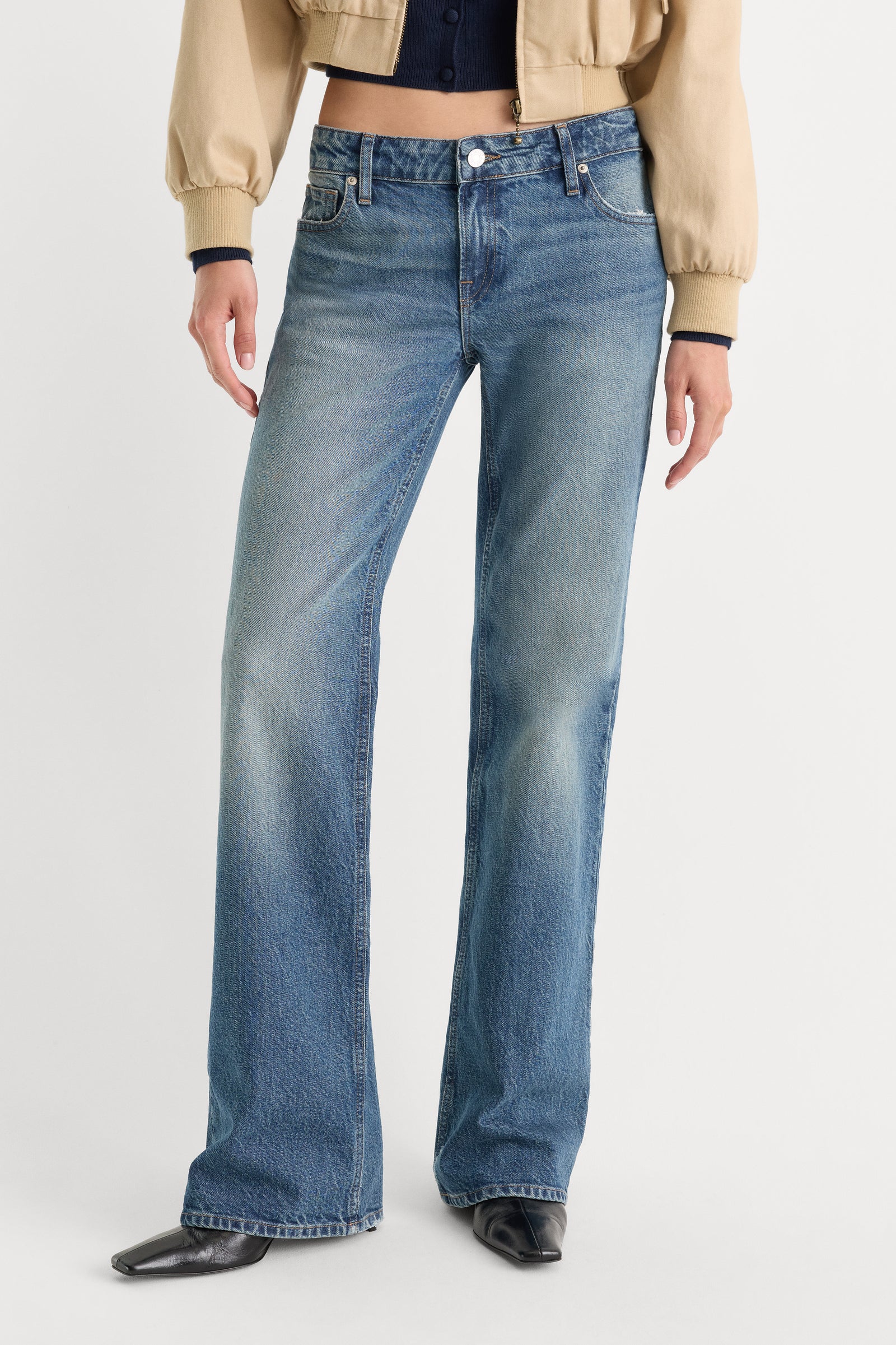 VINTAGE LOW RISE BOOTCUT JEANS | INDIGO1282