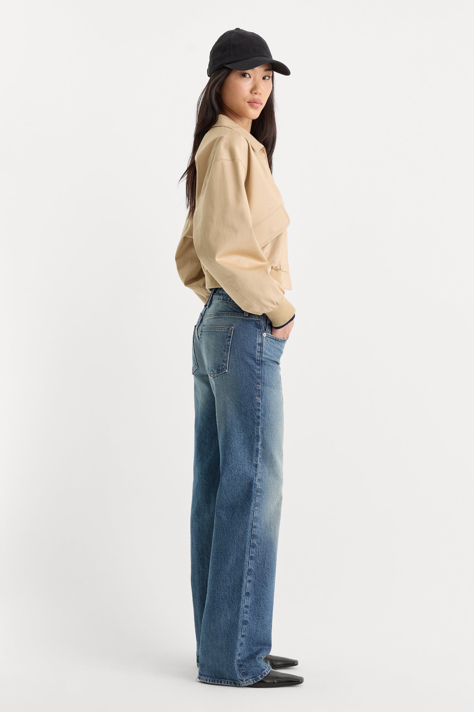 VINTAGE LOW RISE BOOTCUT JEANS | INDIGO1282